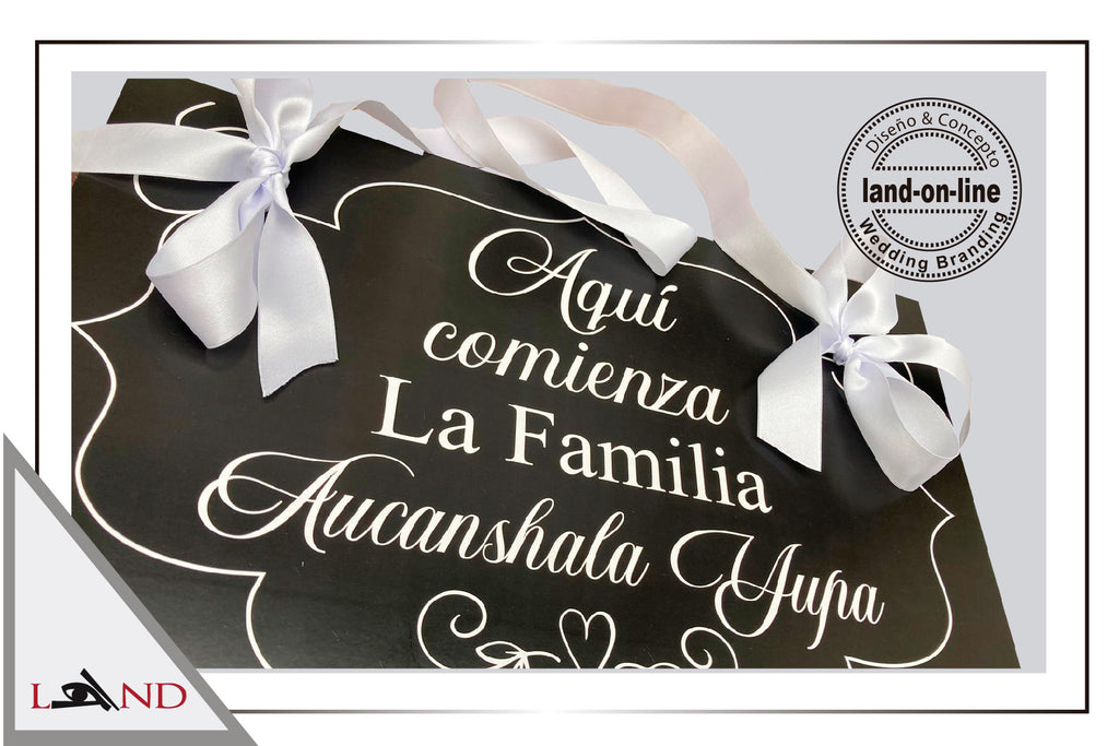 LETRERO DE BODA-RÍGIDO-Pajecillos