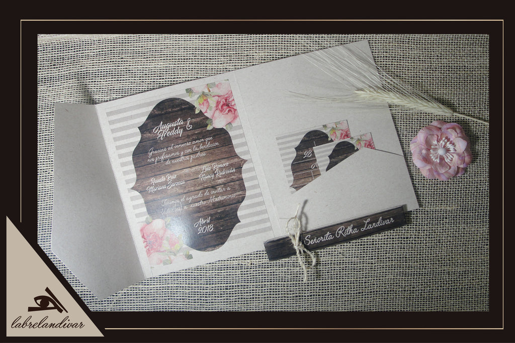Invitación Corte Inglés Floral