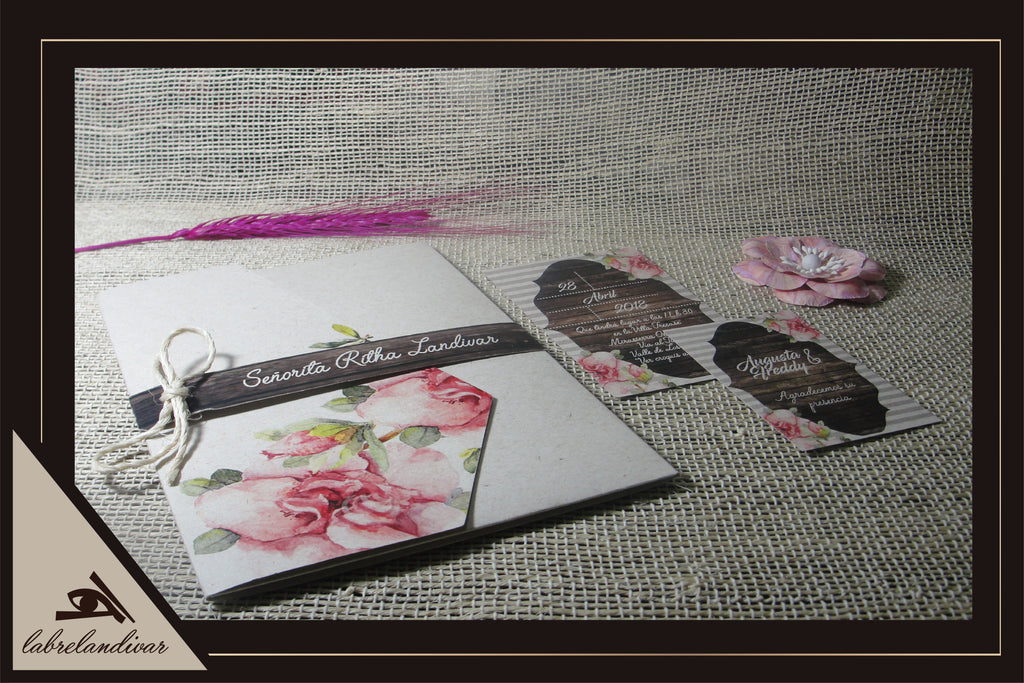 Invitación Corte Inglés Floral