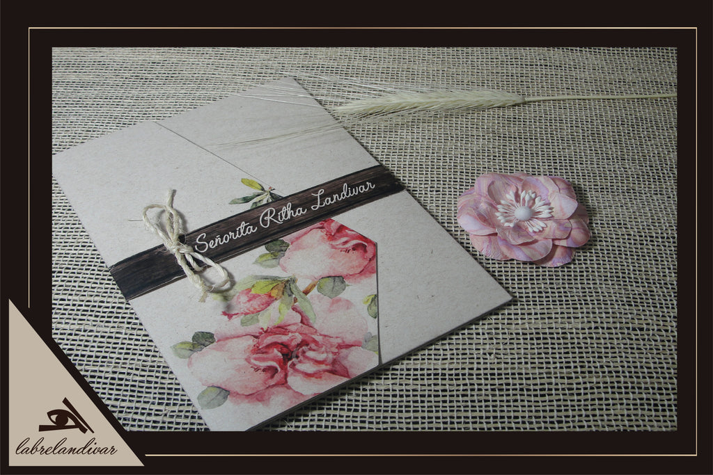 Invitación Corte Inglés Floral