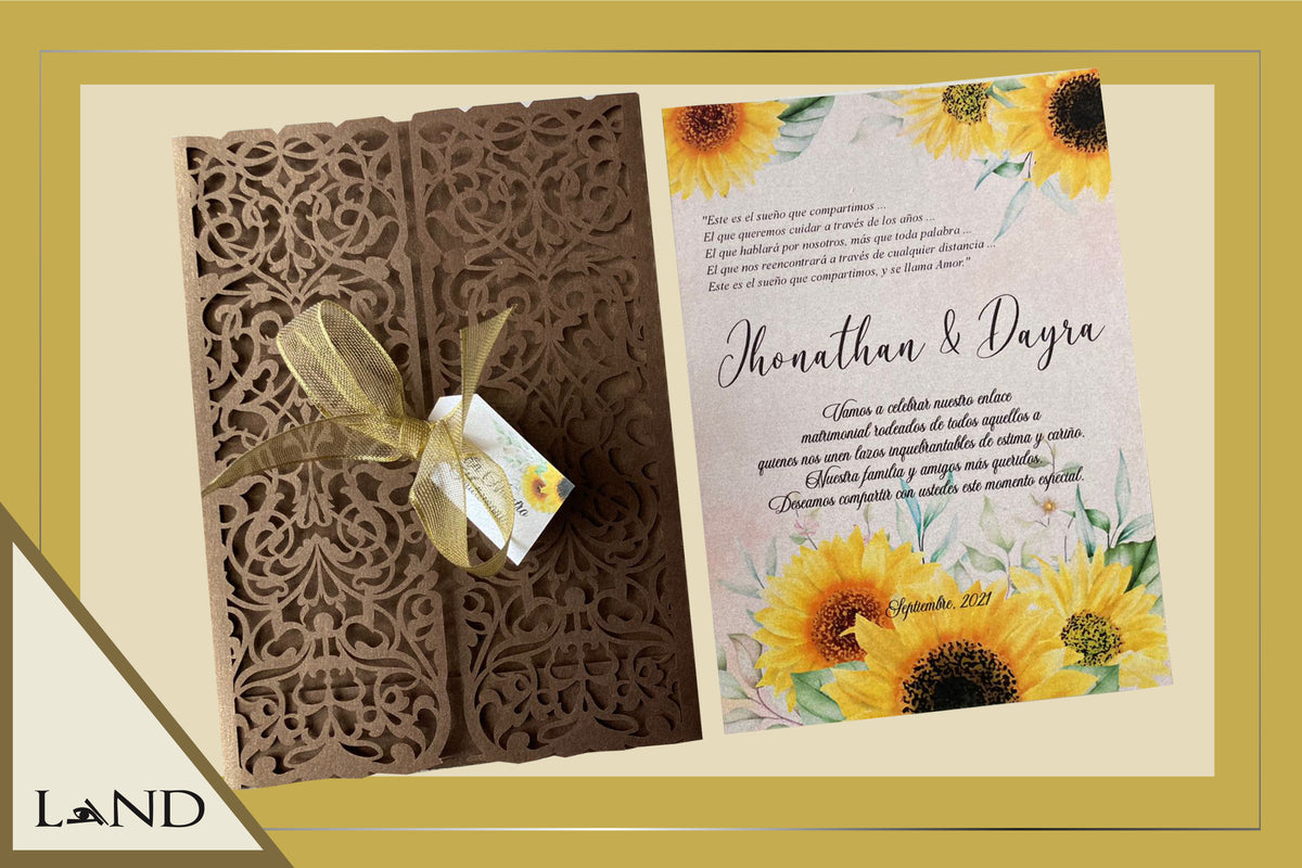 Invitación Puerta Barroca - Girasol – business LAND E-commerce, image size:1200x800