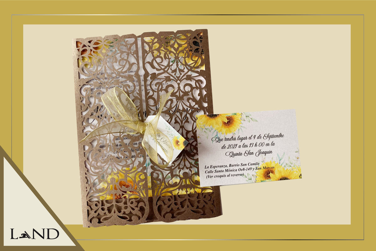 Invitación Puerta Barroca - Girasol – business LAND E-commerce, image size:1200x800