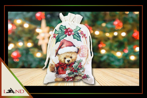 X. Bolsa de Navidad - Teddy Bear Vintage