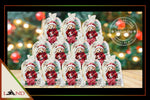 X. Bolsa de Navidad Personalizada por cantidad - Diseño Osito Vintage