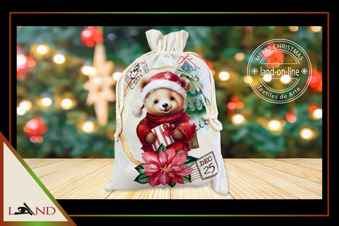 A. Bolsa de Navidad - Osito Vintage