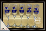 D. Copa de grado decorativa azul personalizada