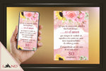 Invitación Digital Interactiva EN LÍNEA Personalizada Flower con nombre del invitado