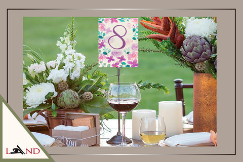 Número de Mesa Mix de Lilas