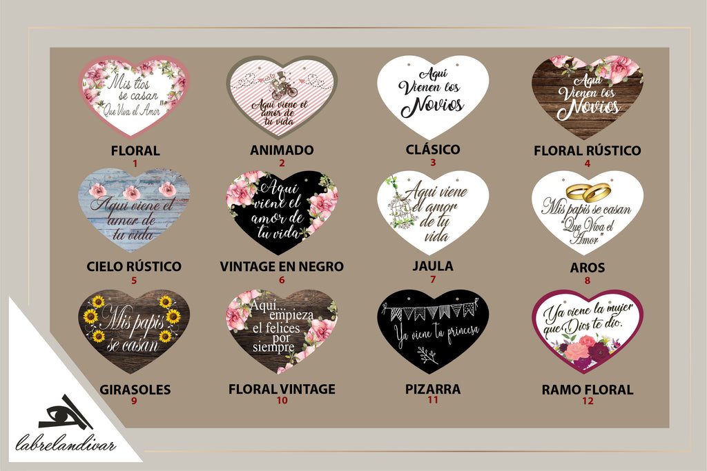 LETREROS DE BODA