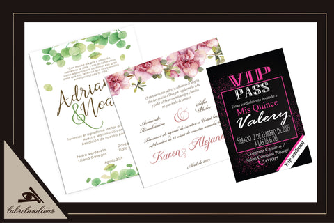 Diseño de invitación por costo adicional