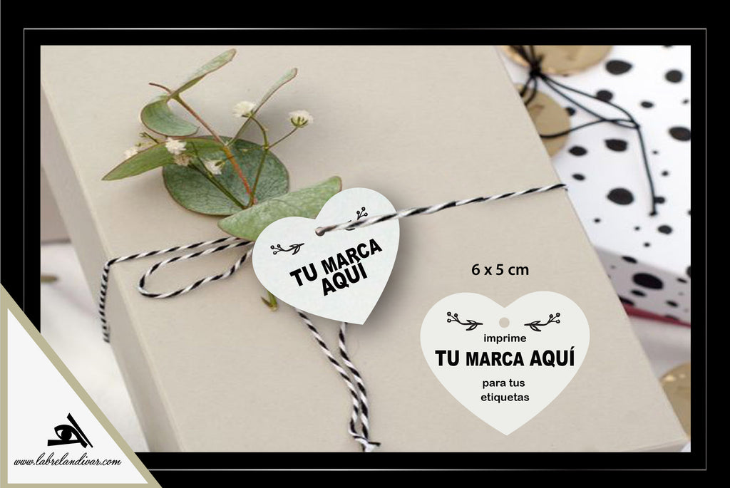 B. ETIQUETAS COLGANTES BLANCAS PACK 100 UNIDADES