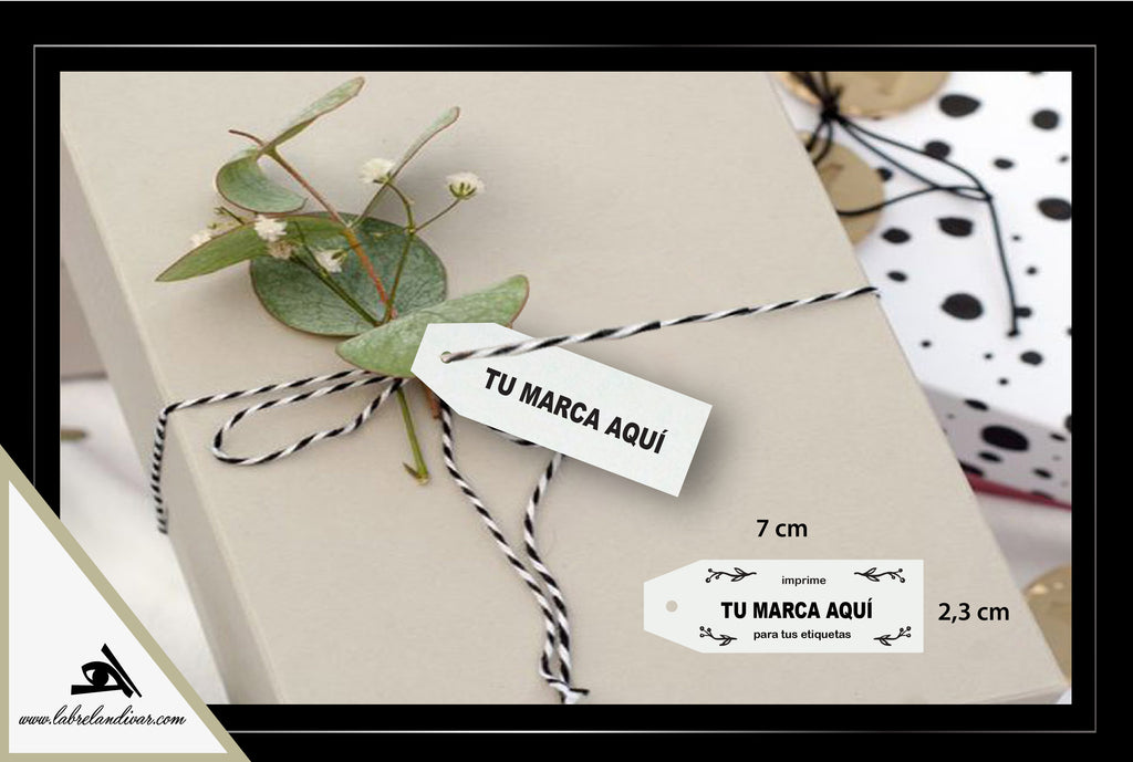 B. ETIQUETAS COLGANTES BLANCAS PACK 100 UNIDADES