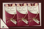 Invitación Corte Luna Burgundy