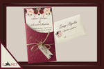 Invitación Corte Luna Burgundy