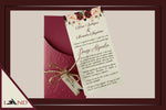 Invitación Corte Luna Burgundy