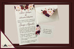 Invitación Corte Luna Burgundy