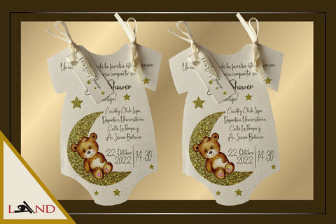 Invitación Mameluco Teddy Bear