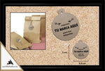 B. Etiquetas Colgantes en Kraf Pack 100 Unidades