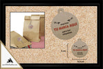 B. Etiquetas Colgantes en Kraf Pack 100 Unidades