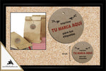 B. Etiquetas Colgantes en Kraf Pack 100 Unidades